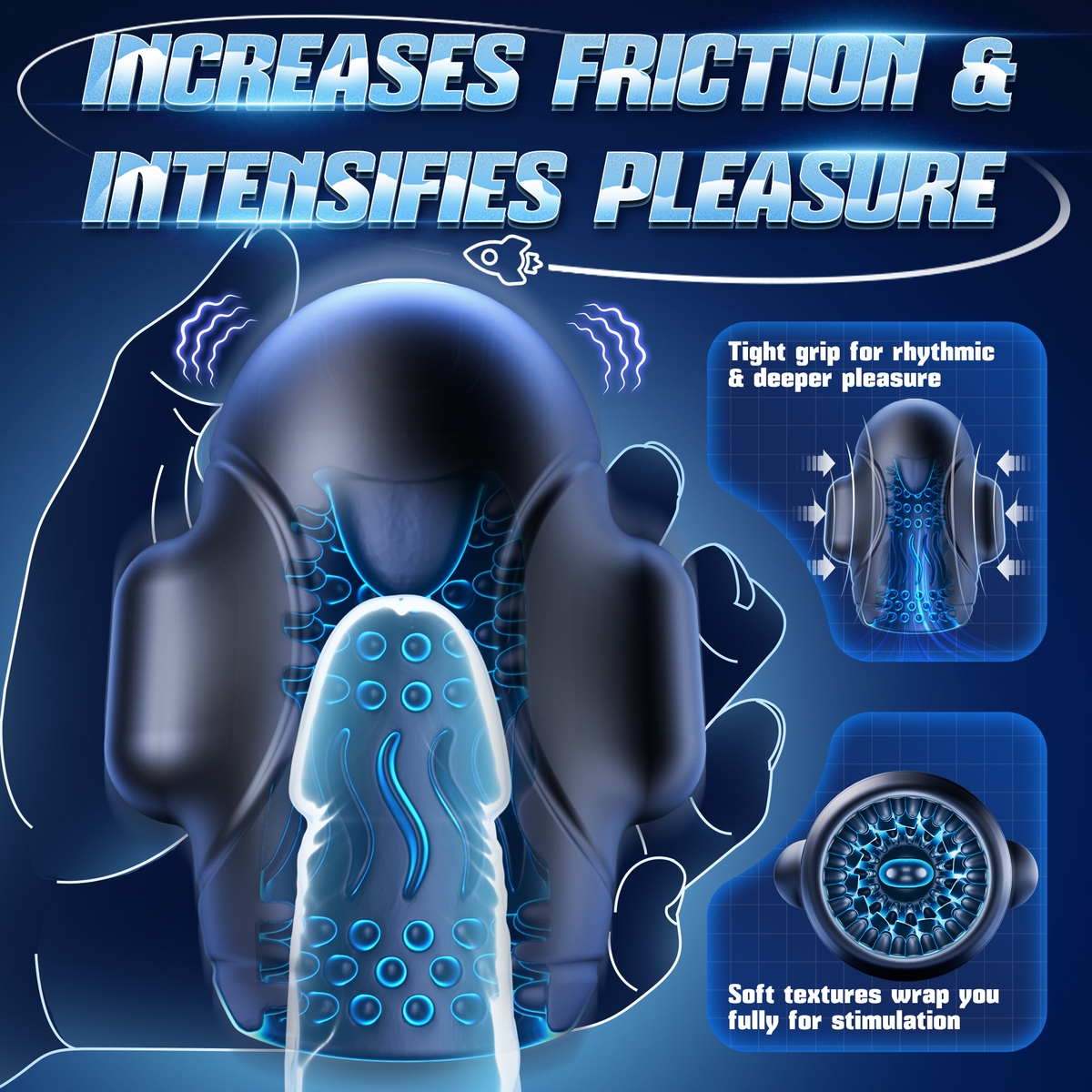 Aiersha StarJoy Male Masturbator: Phantom Shock Wave Cup