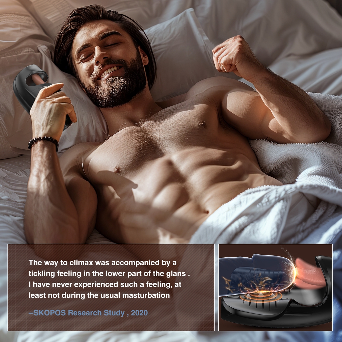 Aiersha SleekBliss Male Masturbator: Male Sex Massage Training Device