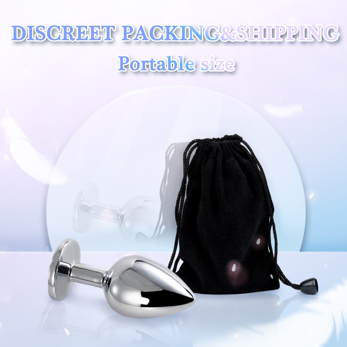 Aiersha Cristal Spire Rose Red: Metal Anal Toy Three-Piece Set