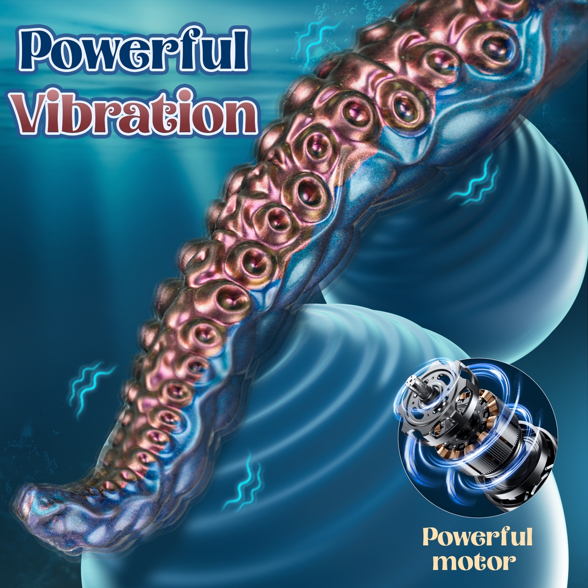 Aiersha Nebula Tendril: Octopus Tentacle Silicone Dildo