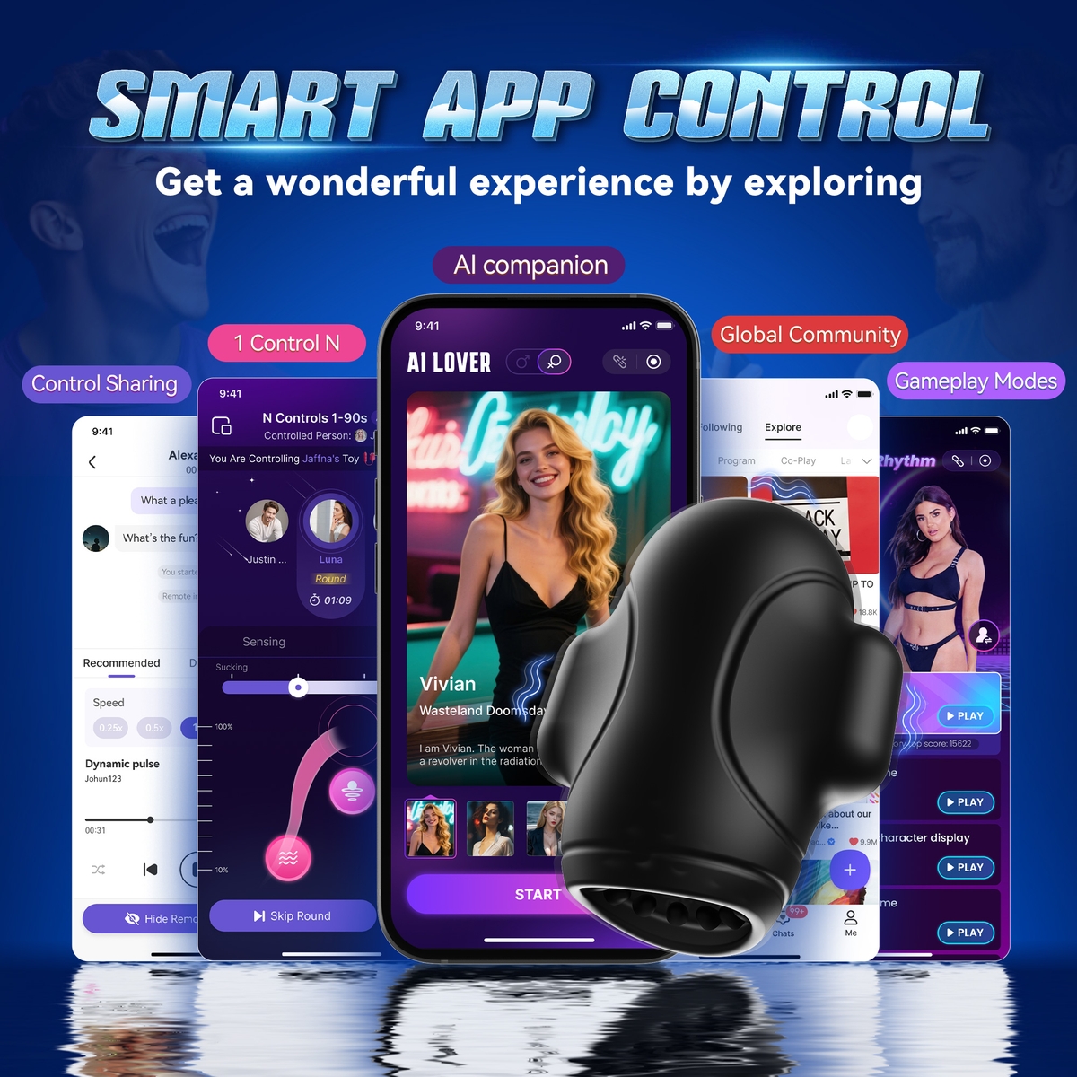 Aiersha StarJoy Male Masturbator: Phantom Shock Wave Cup