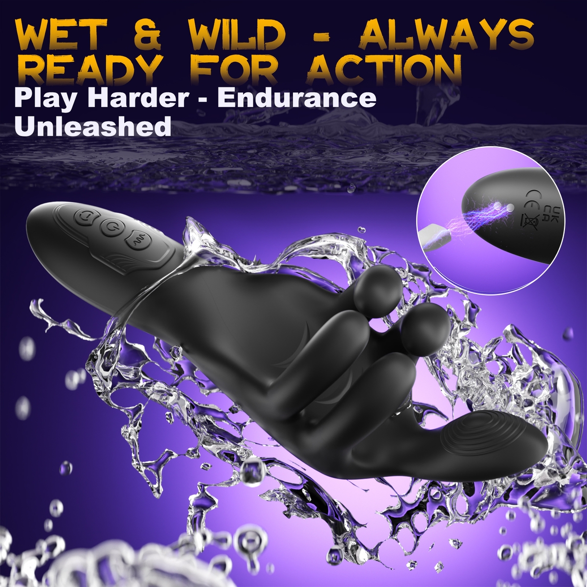 Aiersha Onyx Nexus Male Masturbator: Dual Frequency Intimate Ring