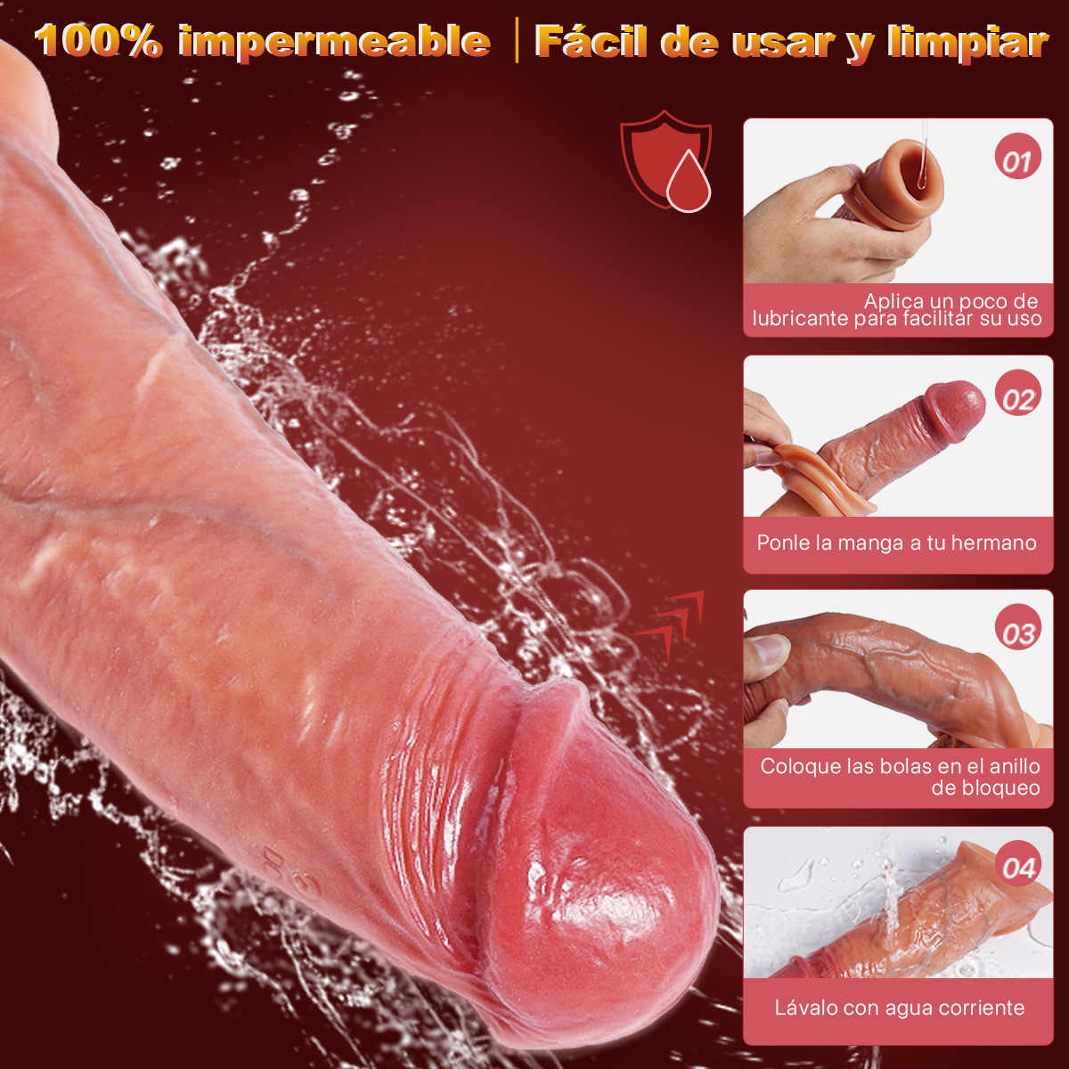 Aiersha Slim Vibe: Vibrating Penis Sleeve for Enhanced Girth & Sensation