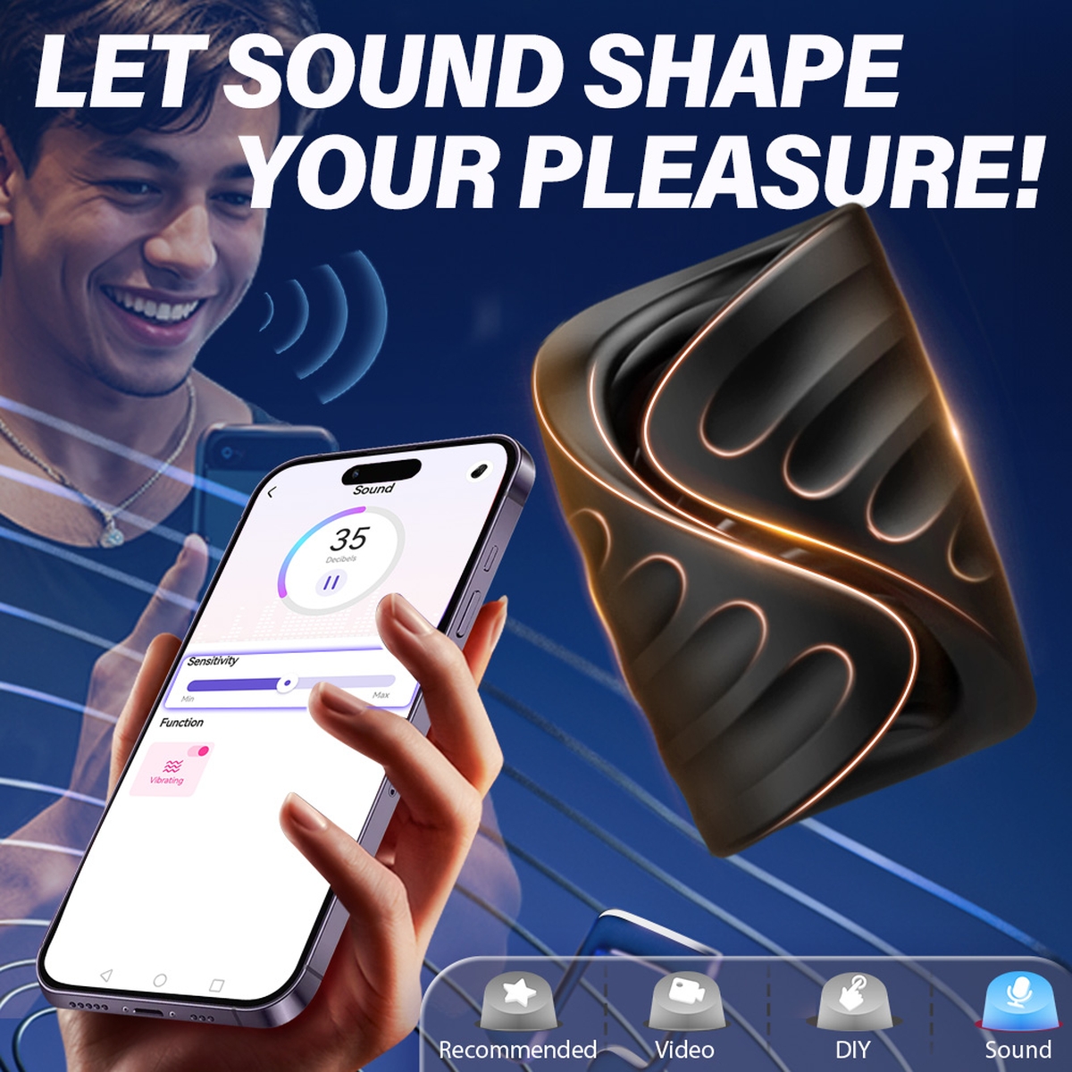 Aiersha Digital Lip Sync Male Masturbator: Fantasy Kiss Private Cabin