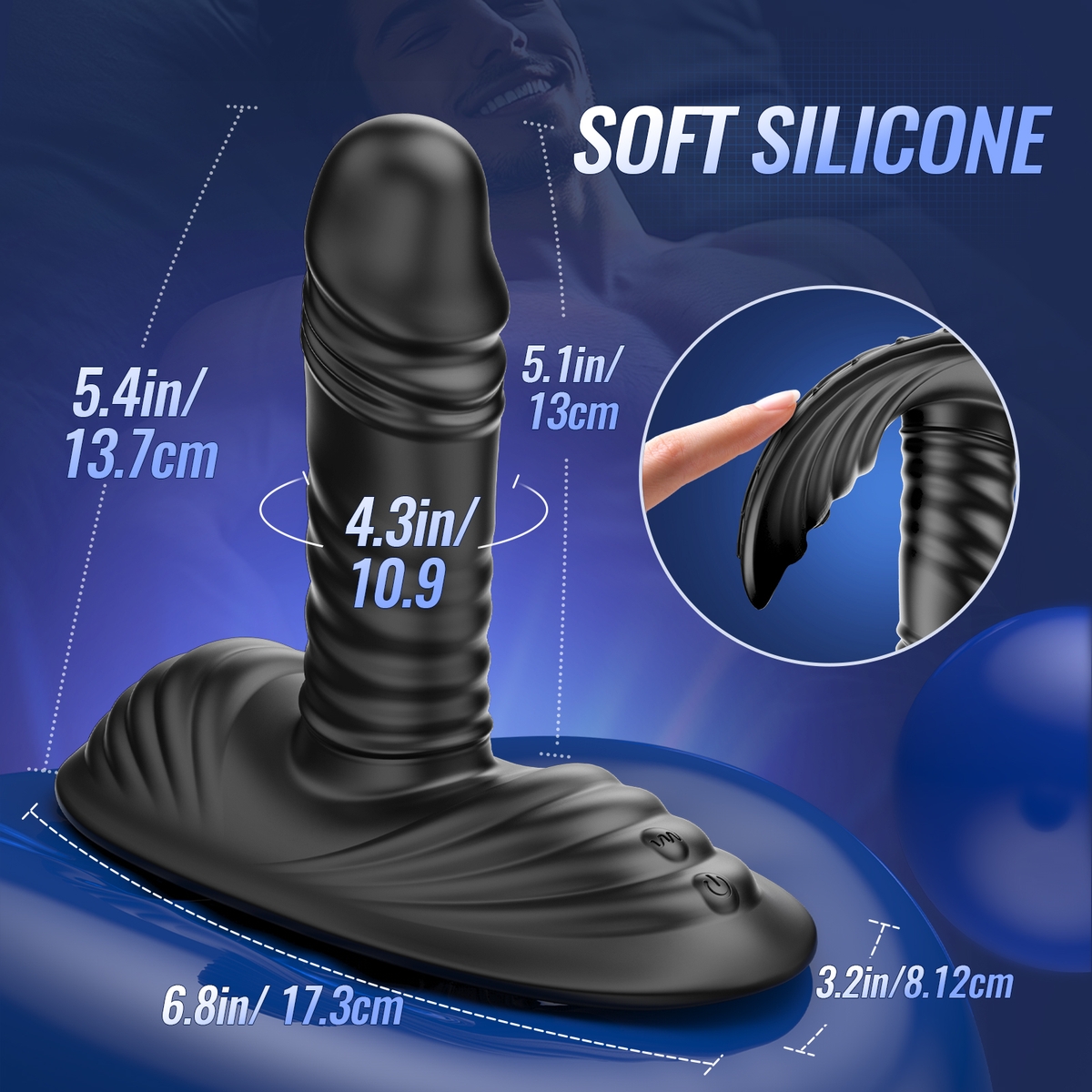 Aiersha Glide Vibe Black: Multi-Functional Prostate Massager