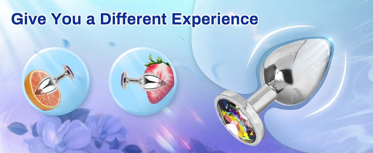 Aiersha Cristal Spire: Metal Anal Plug Three-Piece Set