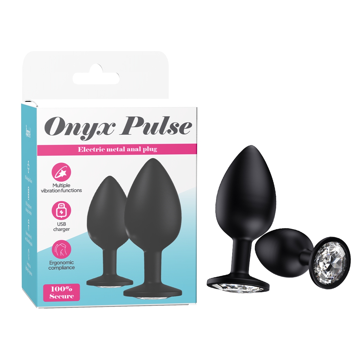 Aiersha Onyx Pulse Black: Elektrischer Analplug