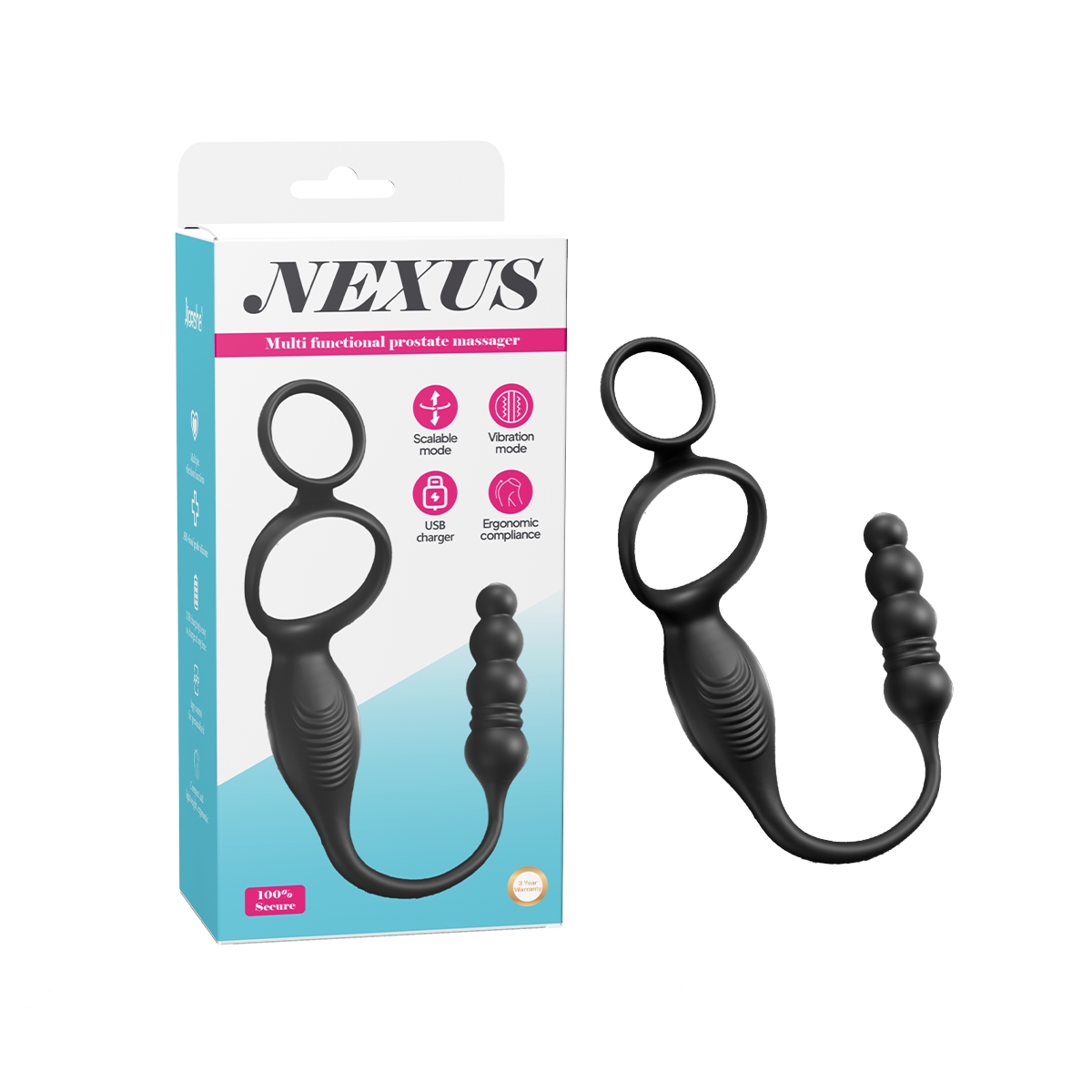 Aiersha Nexus Black: Multi-Functional Prostate Massager