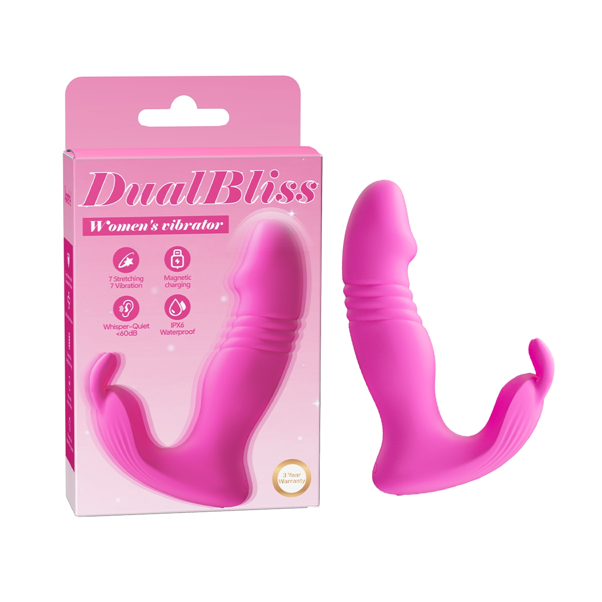 Vibrador Aiersha Dual Bliss: Dispositivo inteligente con doble motor