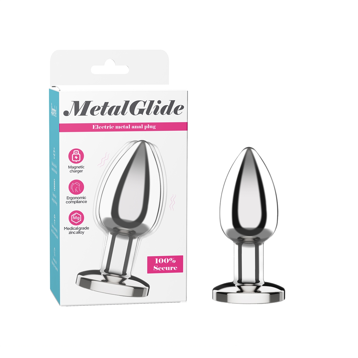 Aiersha Metal Glide: Electric Metal Anal Toy