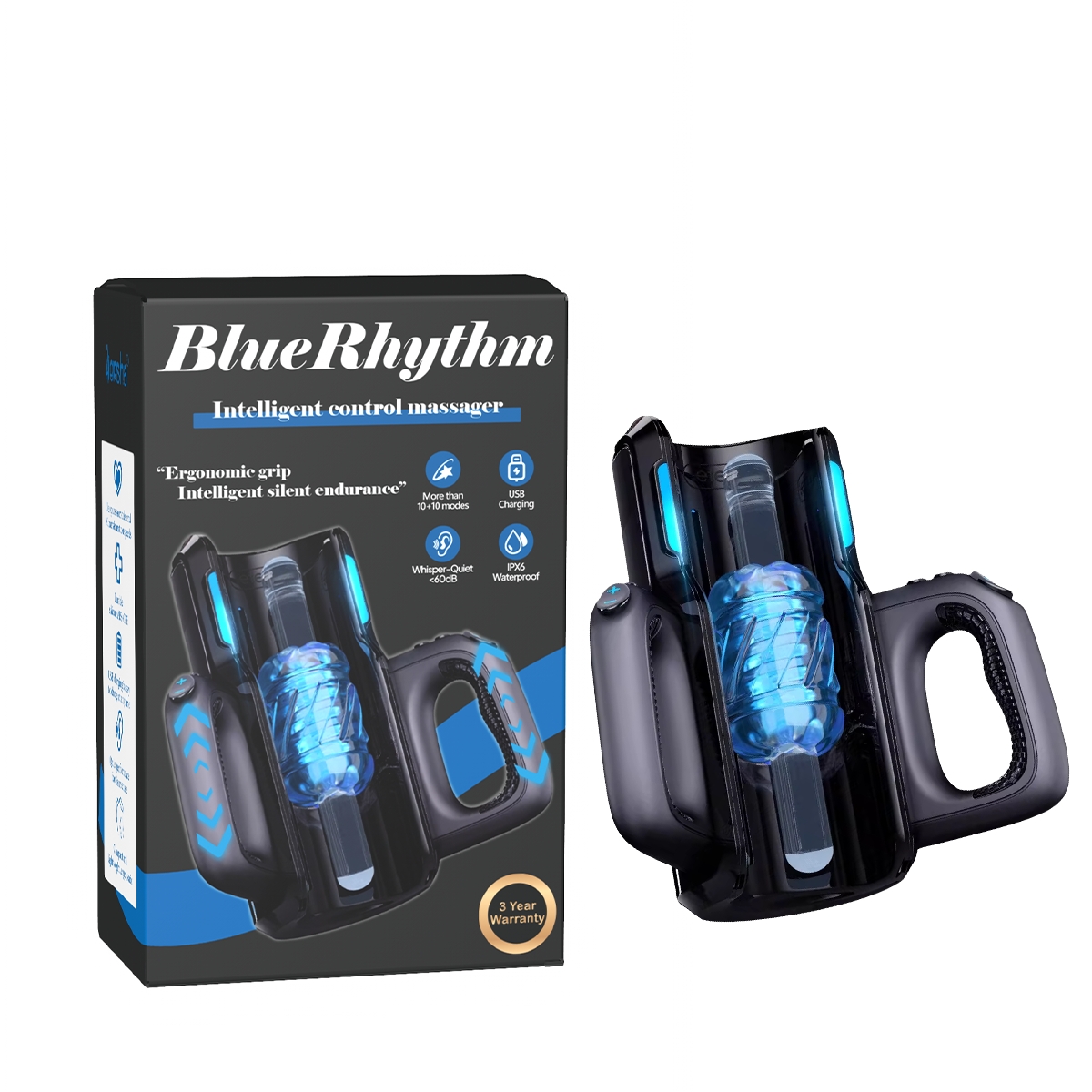 Aiersha Blue Rhythm: Masturbator mit 10 Expansionsmodi & Präzisions-Technik