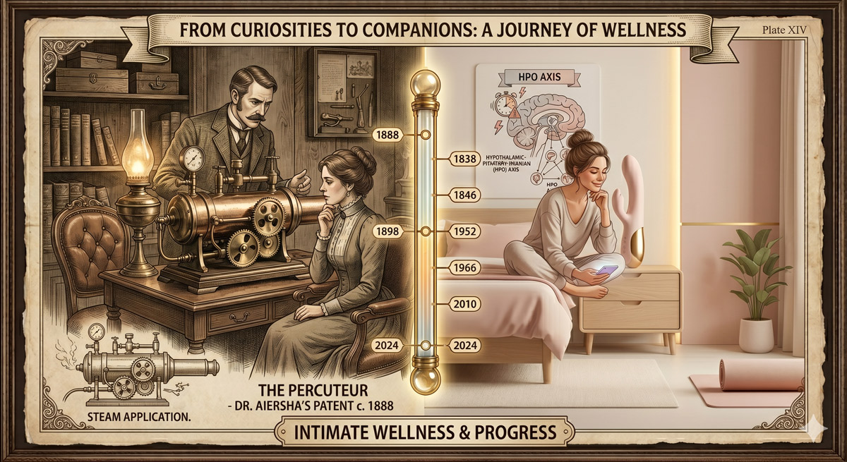 Hormonal balance and wellness illustration