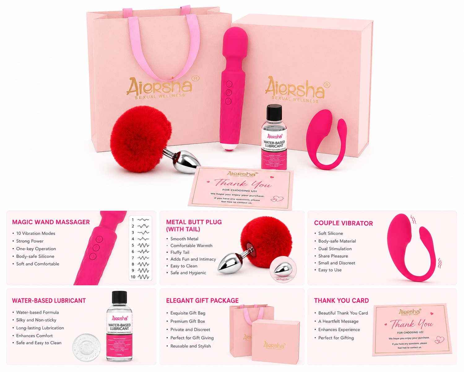 Aiersha Her Secret Gift Box - The Exclusive Box for Sensual Discovery