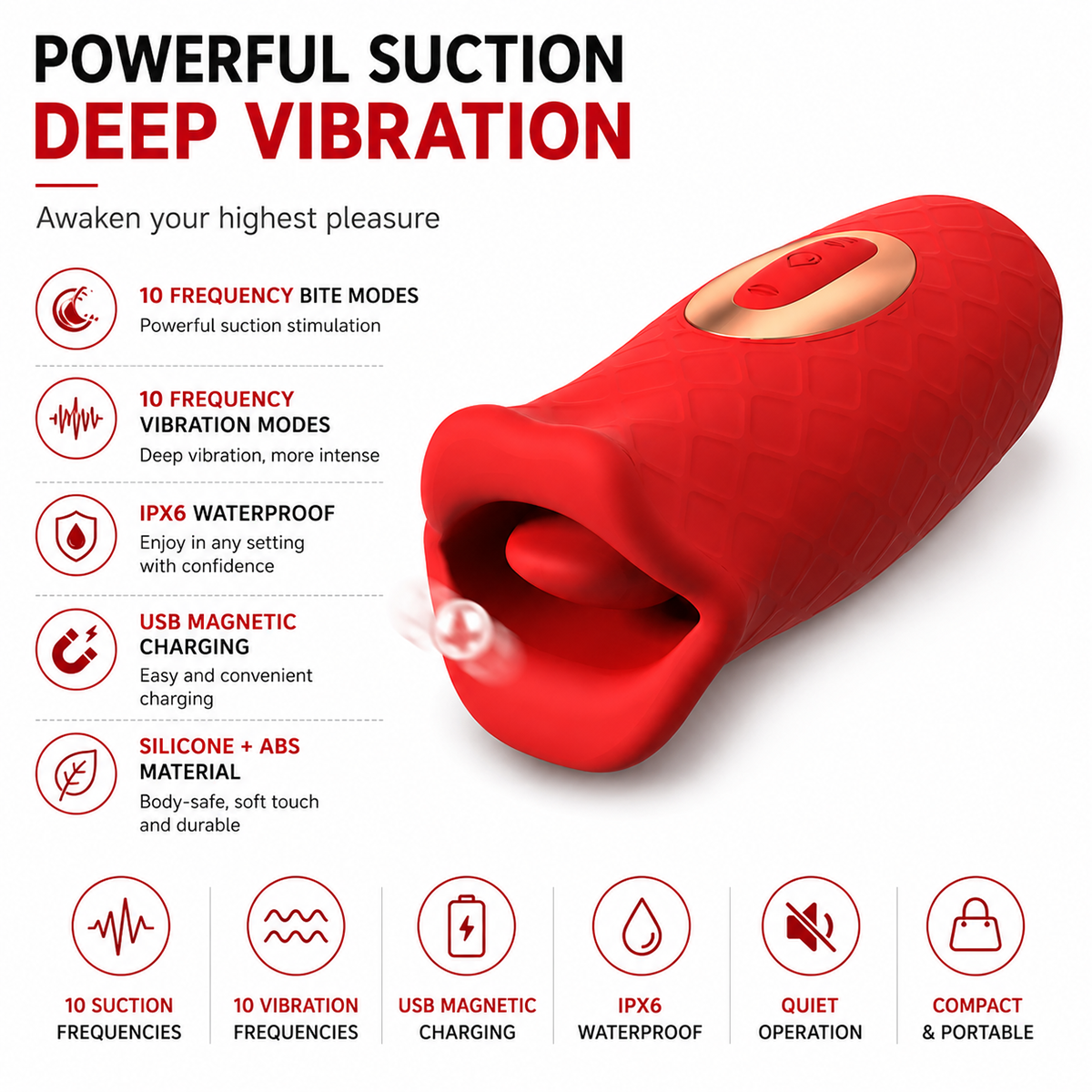 Aiersha Red Lips: The Ultimate Breast Stimulator for Sensual Exploration