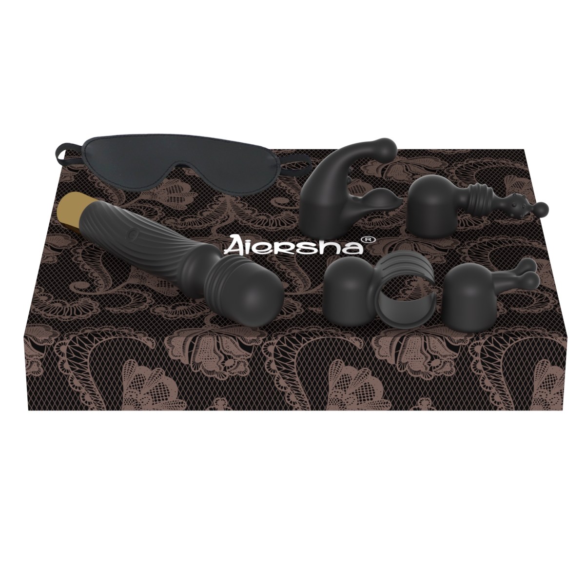 Aiersha Play Me Black - The 8-Piece Set for Role-Playing & Sensuality