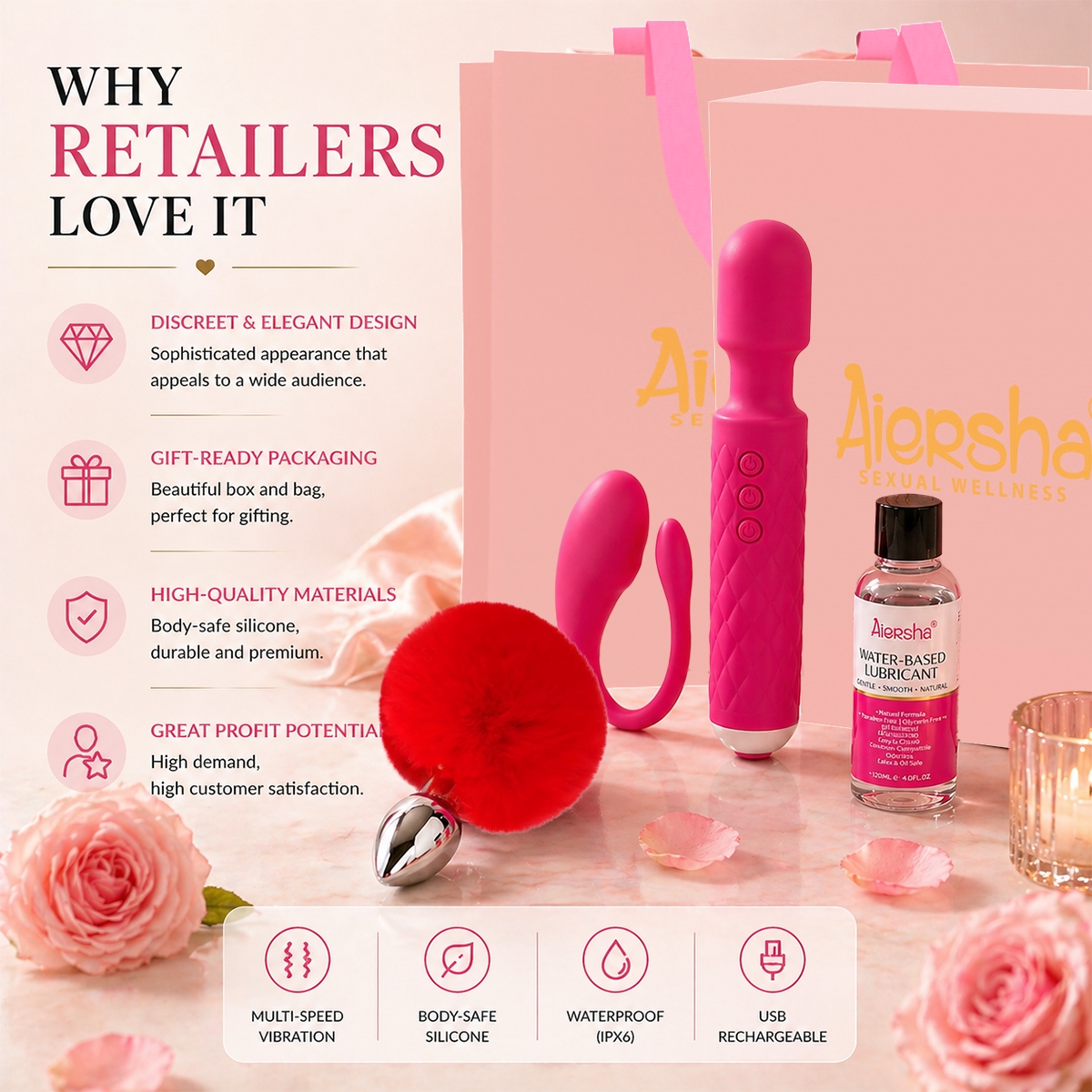 Aiersha Her Secret Gift Box - The Exclusive Box for Sensual Discovery