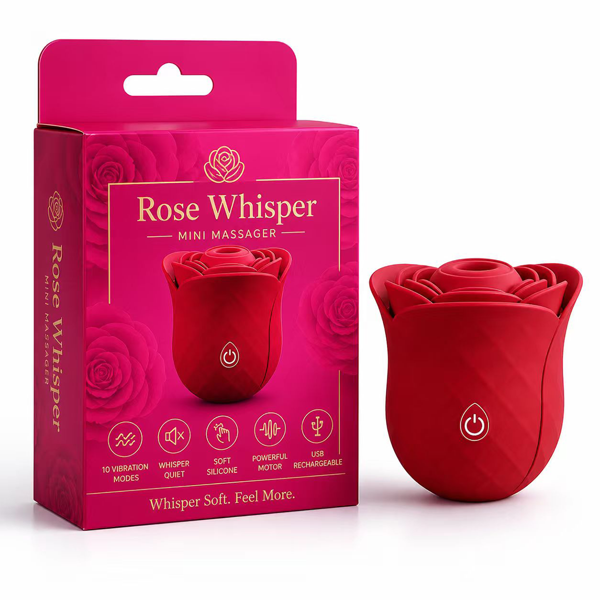Aiersha Rose Whisper Mini - Your Discreet Companion for Any Moment