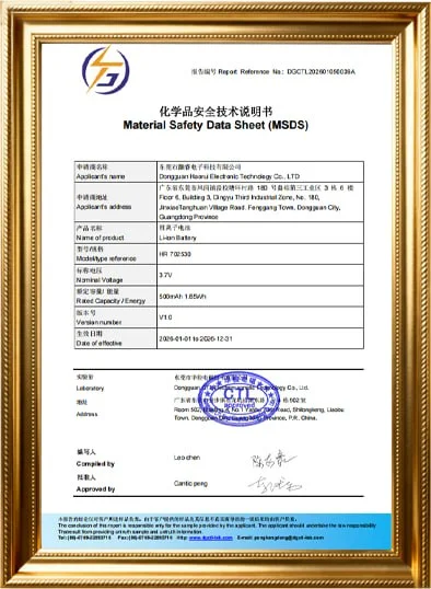 MSDS Report