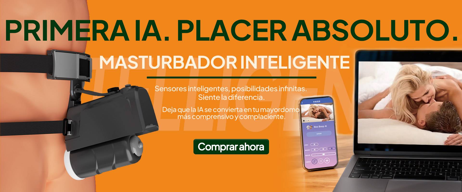 Masturbador inteligente con IA: Copa Wearable Interactiva con Función Telescópica y Succión